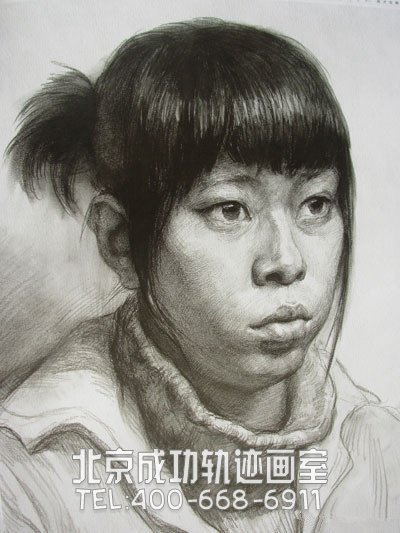 素描入門：素描頭像臨摹構(gòu)圖教程