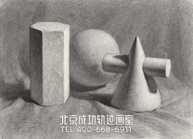 素描幾何體畫(huà)法步驟