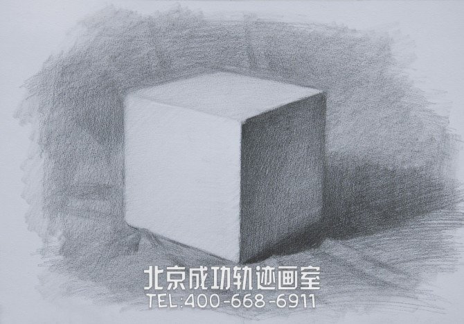 素描幾何體畫(huà)法步驟